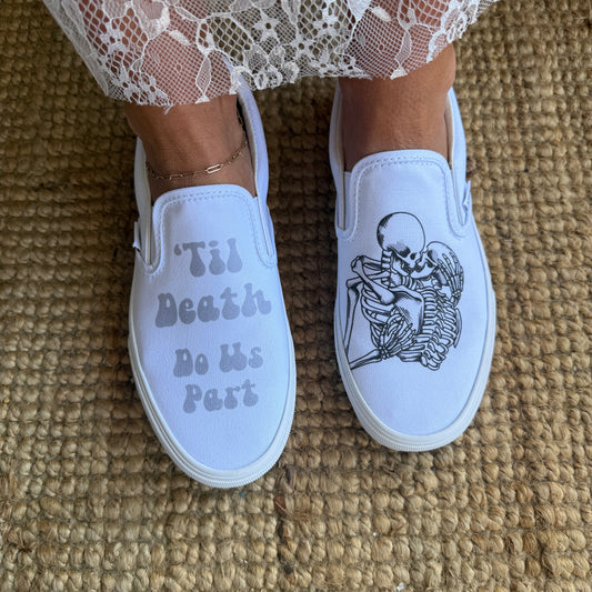 New 'Til Death Do Us Part Wedding Vans in store now!