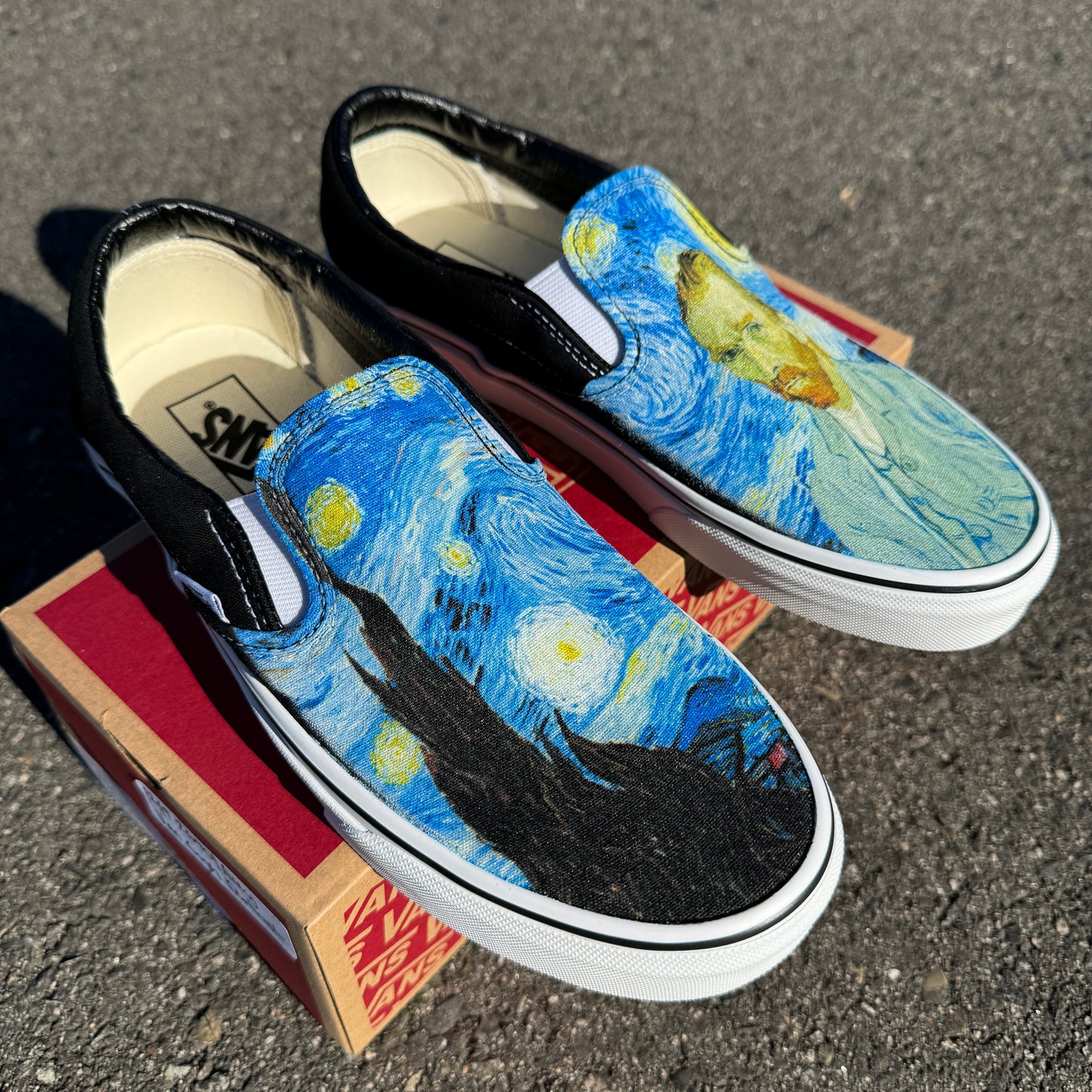 Van Gogh starry night shoes