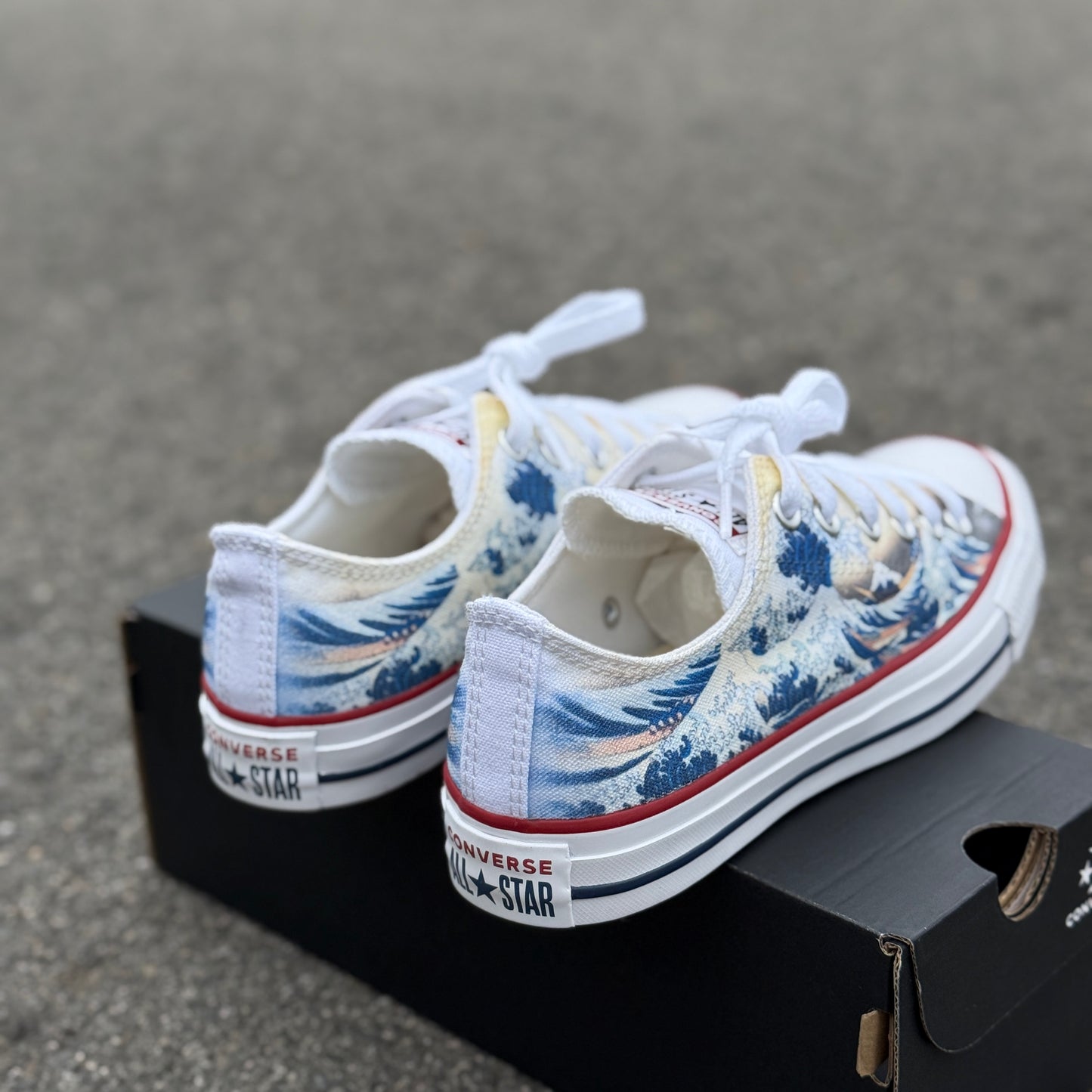 The Great Wave Converse Low Top Chuck Taylor Shoes