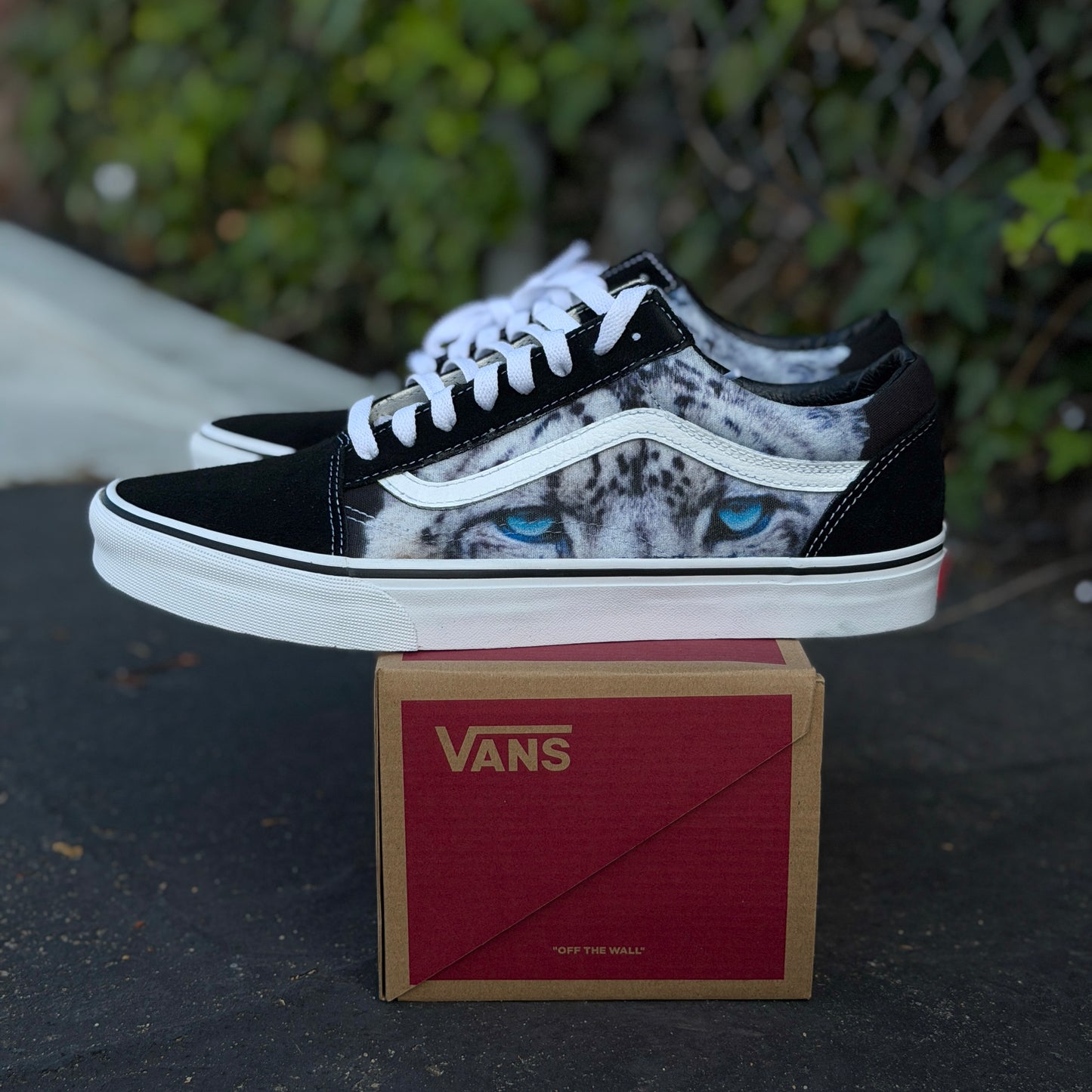 Snow Leopard Vans Old Skool Shoes