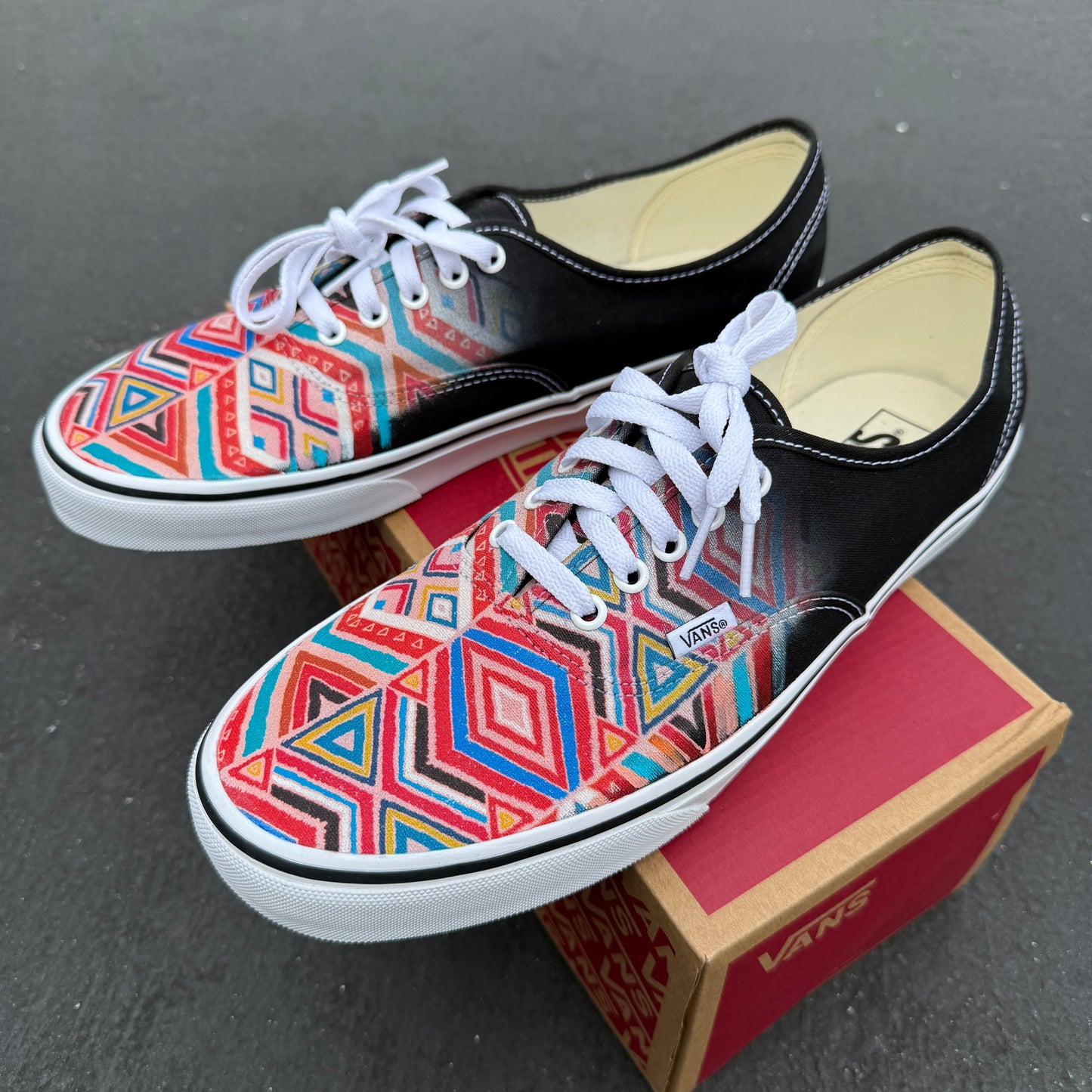 Traditional African Pattern Vans Authentic Shoes for Women and Men