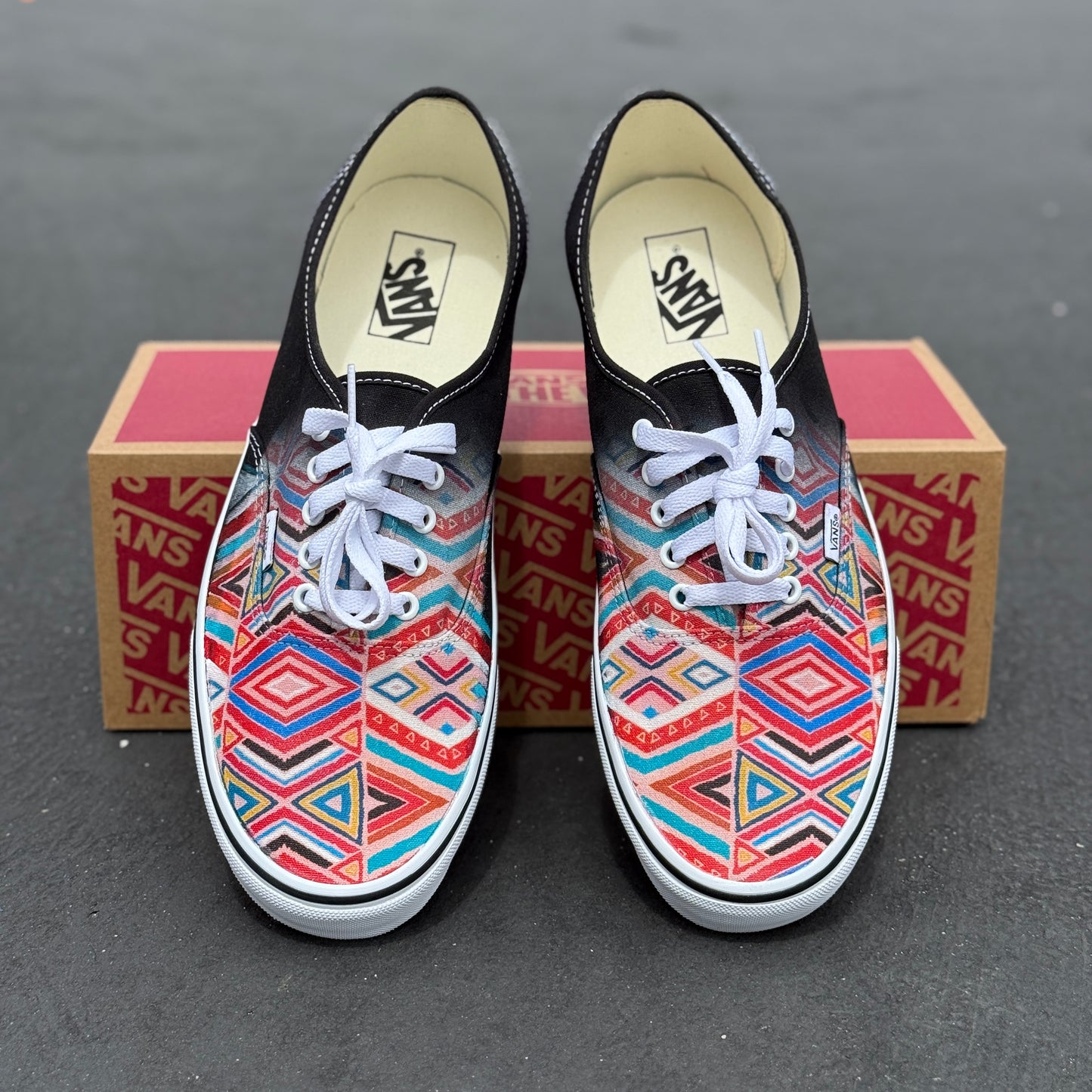 Traditional African Pattern Vans Authentic Shoes for Women and Men