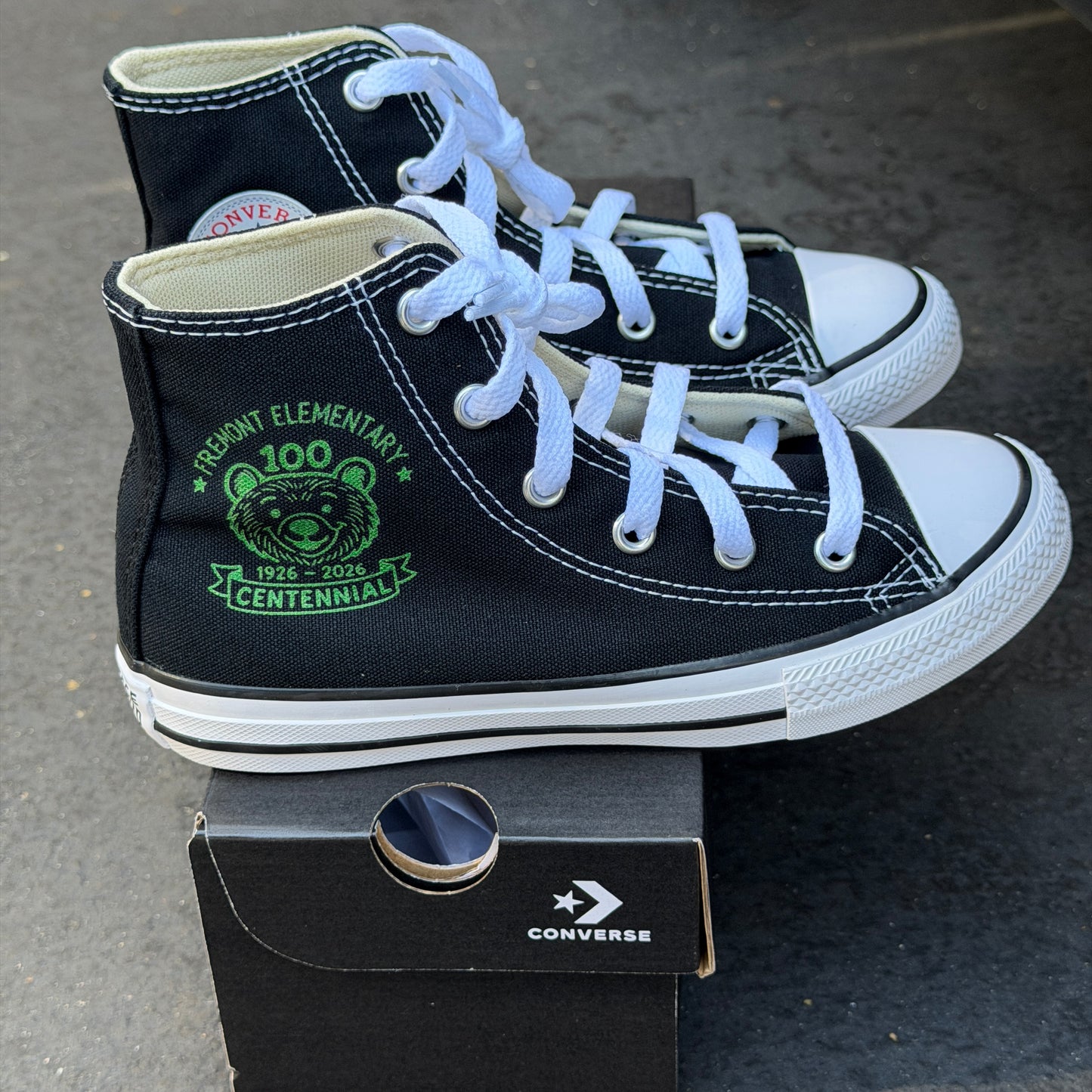 Fremont Elementary Custom Converse High Top Sneakers