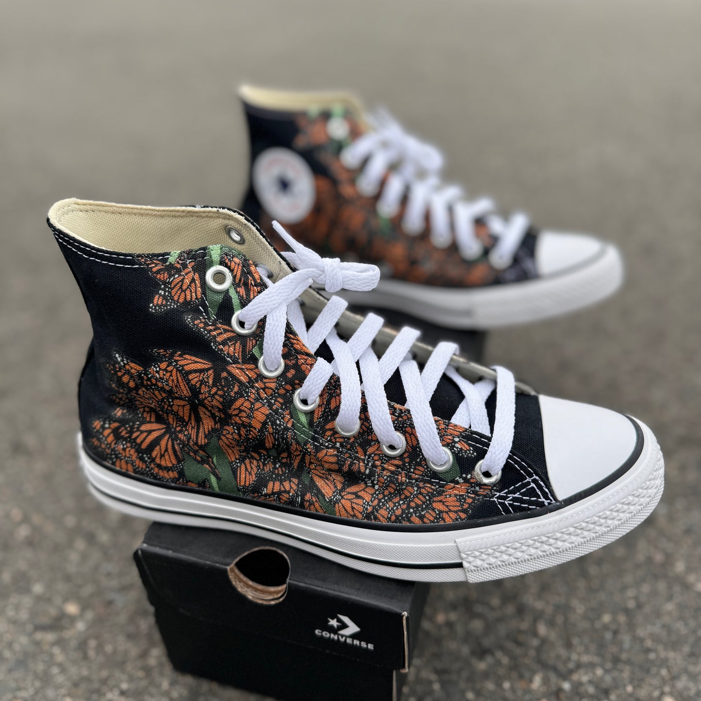 Monarch Butterfly - Custom Converse Shoes