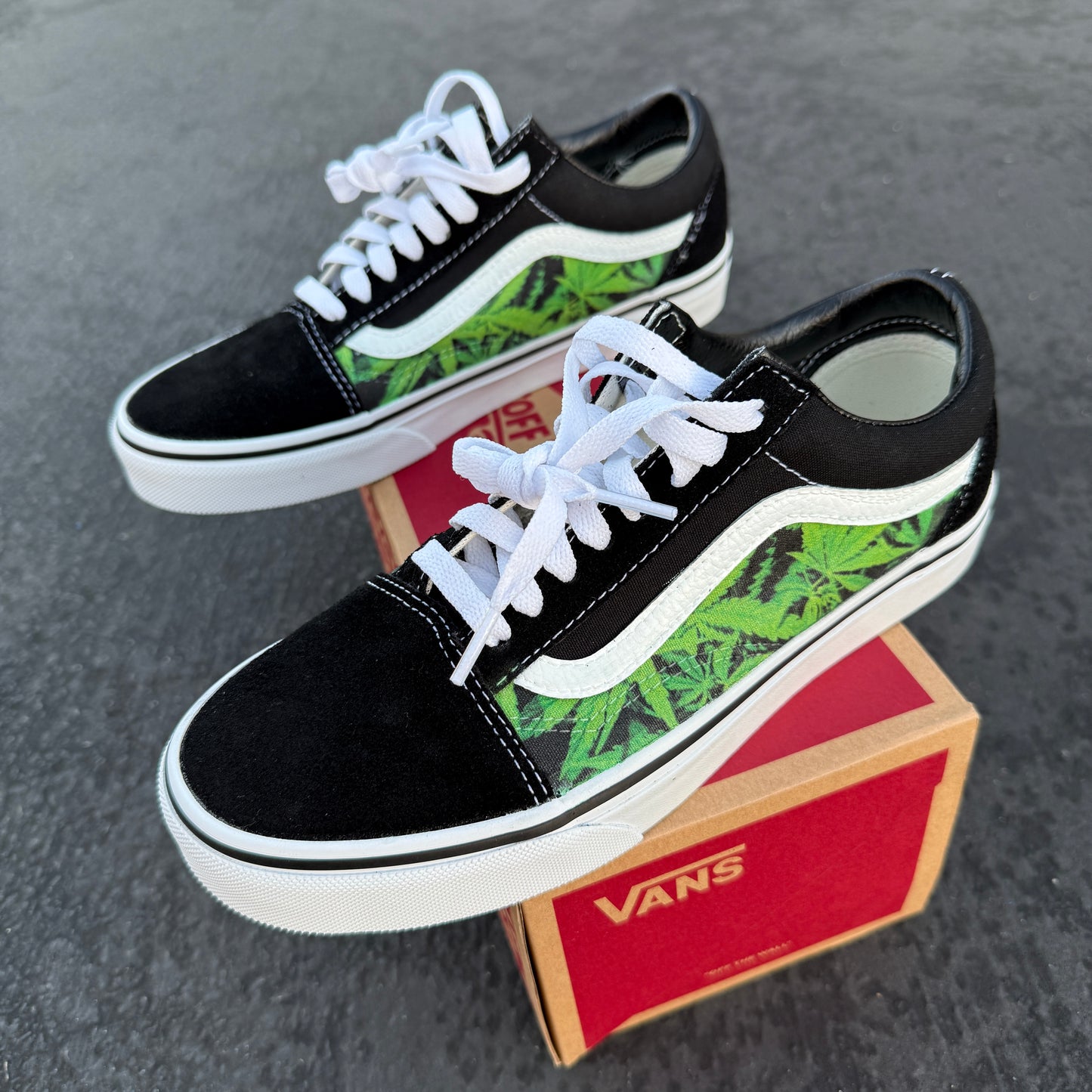 marijuana vans old skool shoes