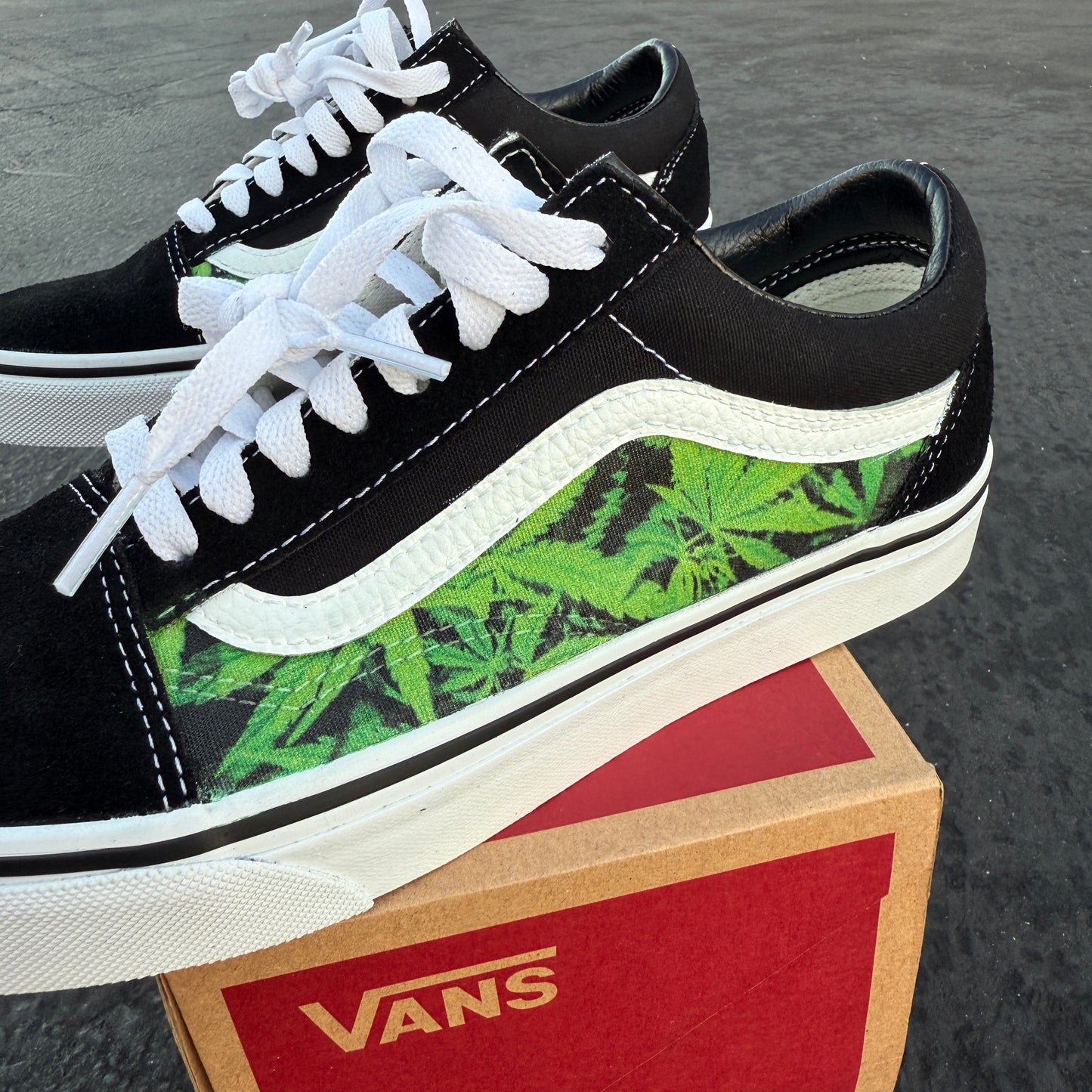 marijuana vans old skool shoes