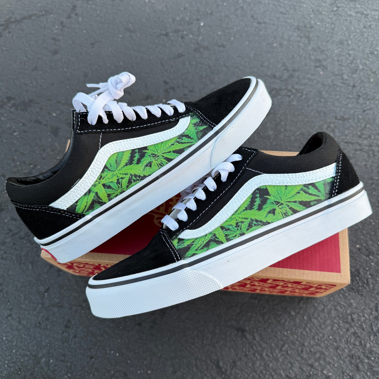 marijuana vans old skool shoes