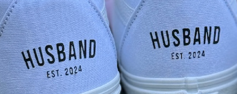 White US Men's size 9 White Slip On Vans Custom Order