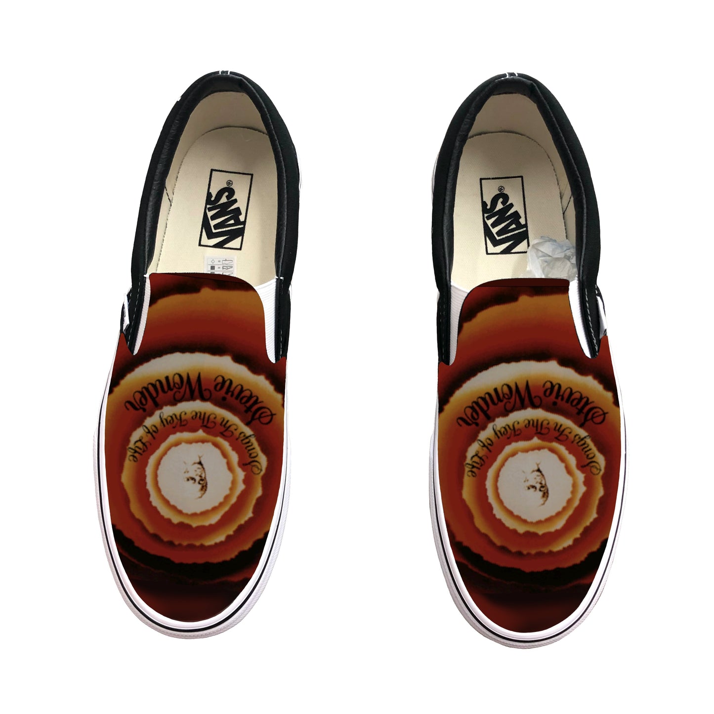 White Slip On Vans - Custom Order