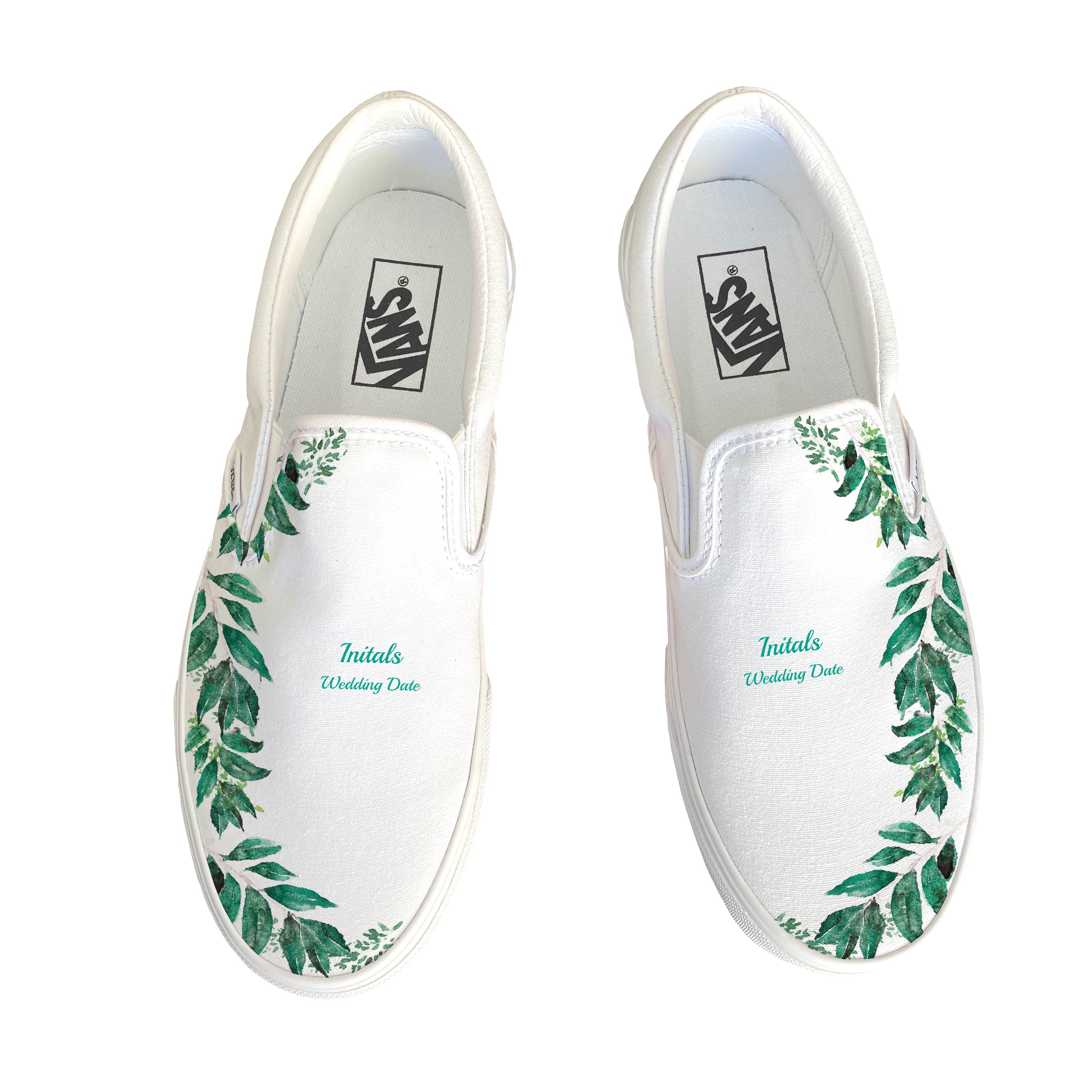Vans White Canvas Slip-On with Green Translucent Sole Classic Slip-On Shoes in Green| Vans UK main image 2