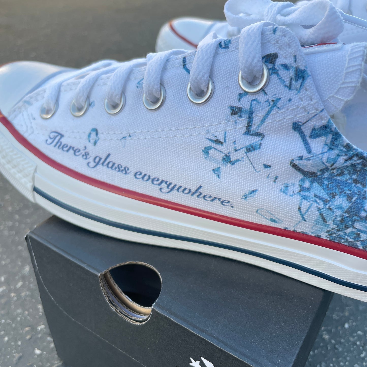 Breaking the Glass Ceiling - Custom Sneaker Low Tops - Custom Converse Shoes