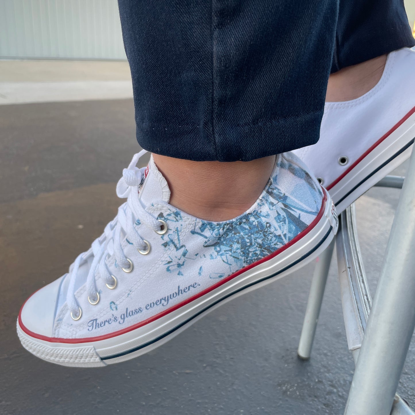 Breaking the Glass Ceiling - Custom Sneaker Low Tops - Custom Converse Shoes