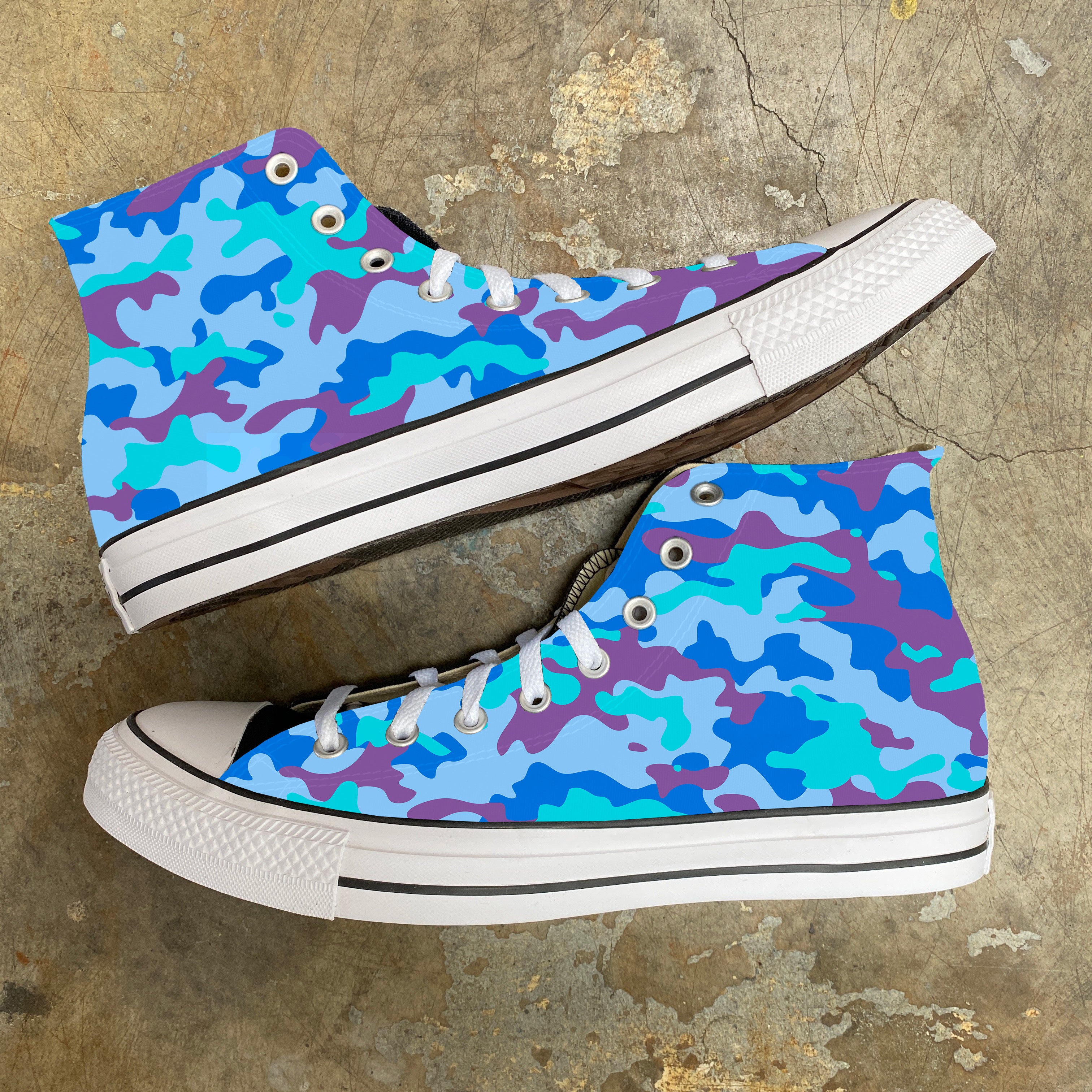 Converse blue camo Clearance