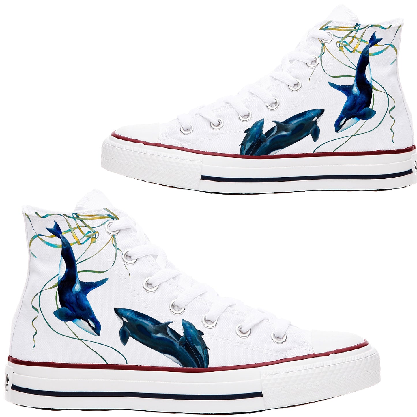 Snow McCormick Orca Shoes Custom Converse