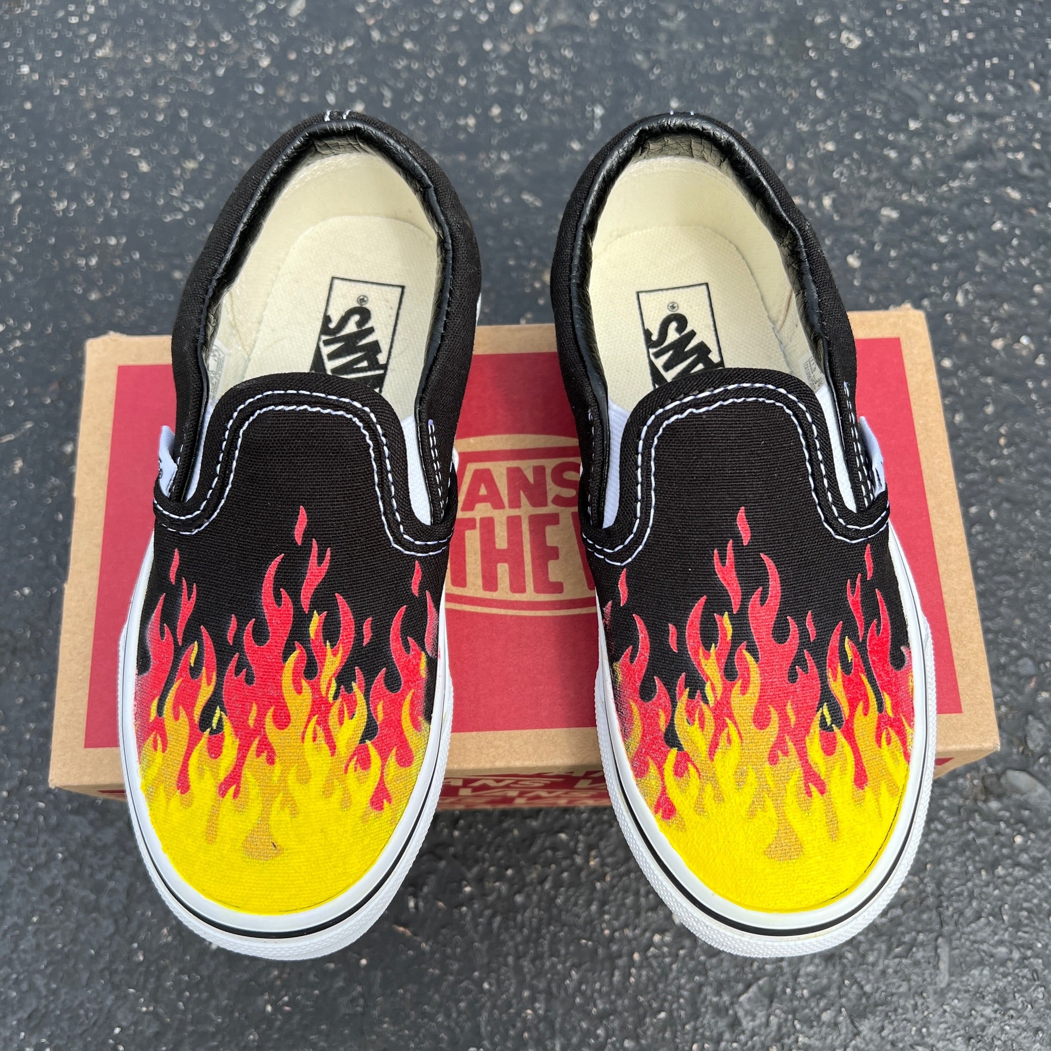 - Custom Vans Black Slip On Shoes – BlvdCustom