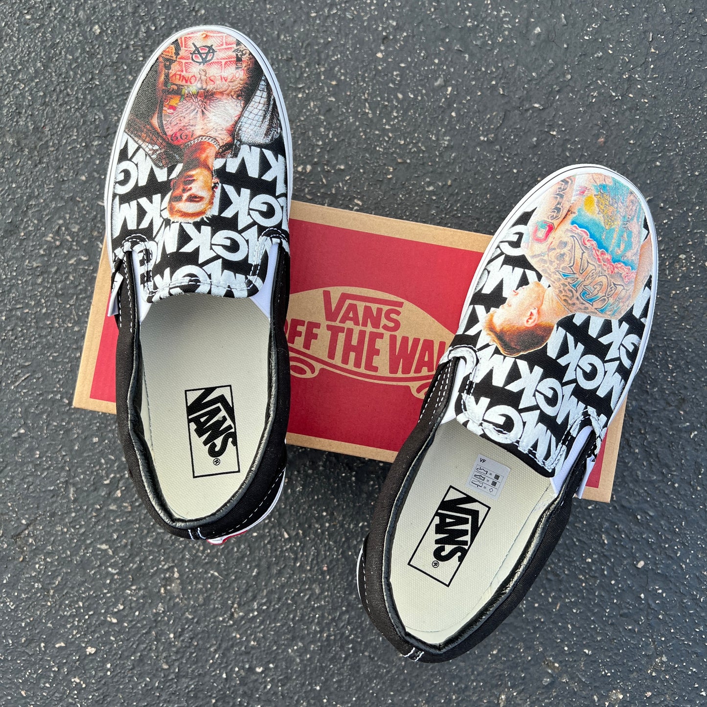 Machine Gun Kelly Custom Sneakers - MGK Slip On Vans
