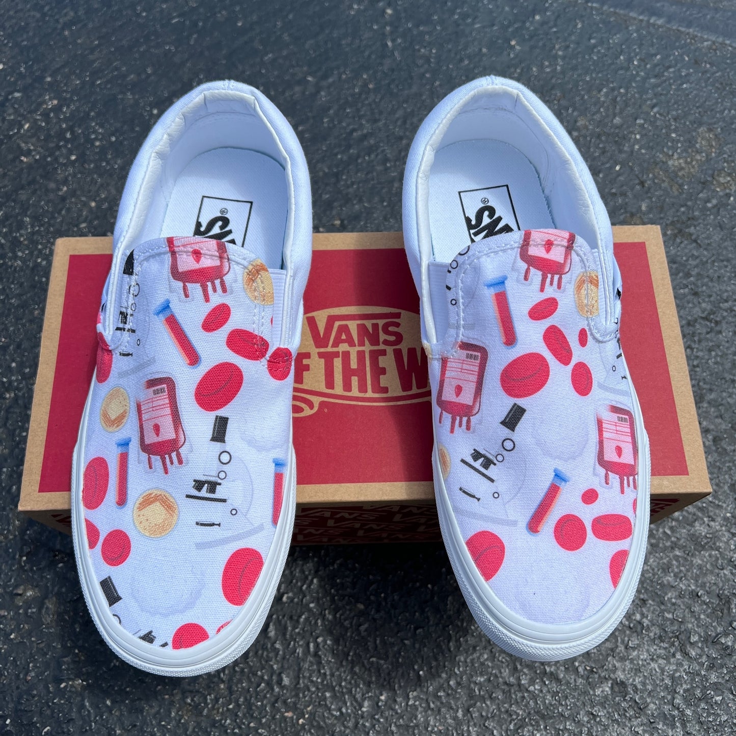 Bio Scientist Biology Chemistry Science Teacher Professor Custom Slip On Vans - Custom Vans Shoes