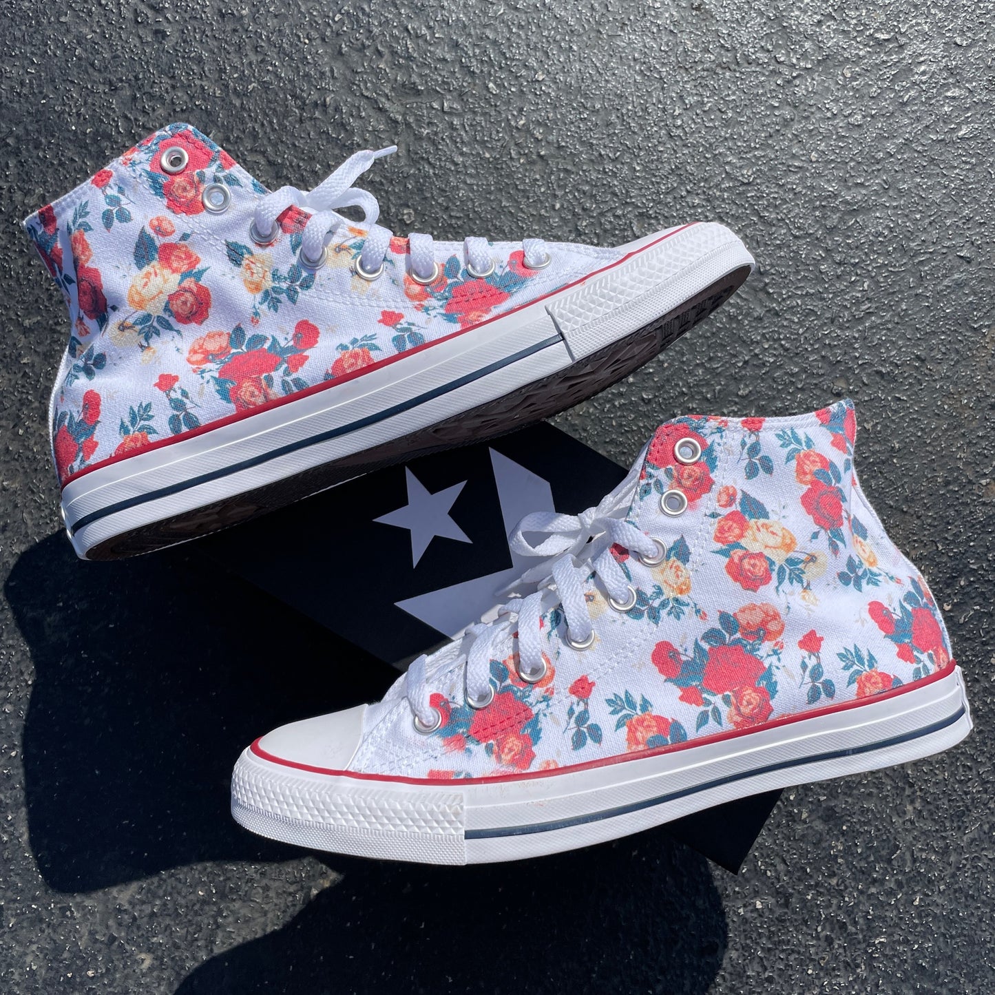 Rose Cluster - Custom High Top Converse