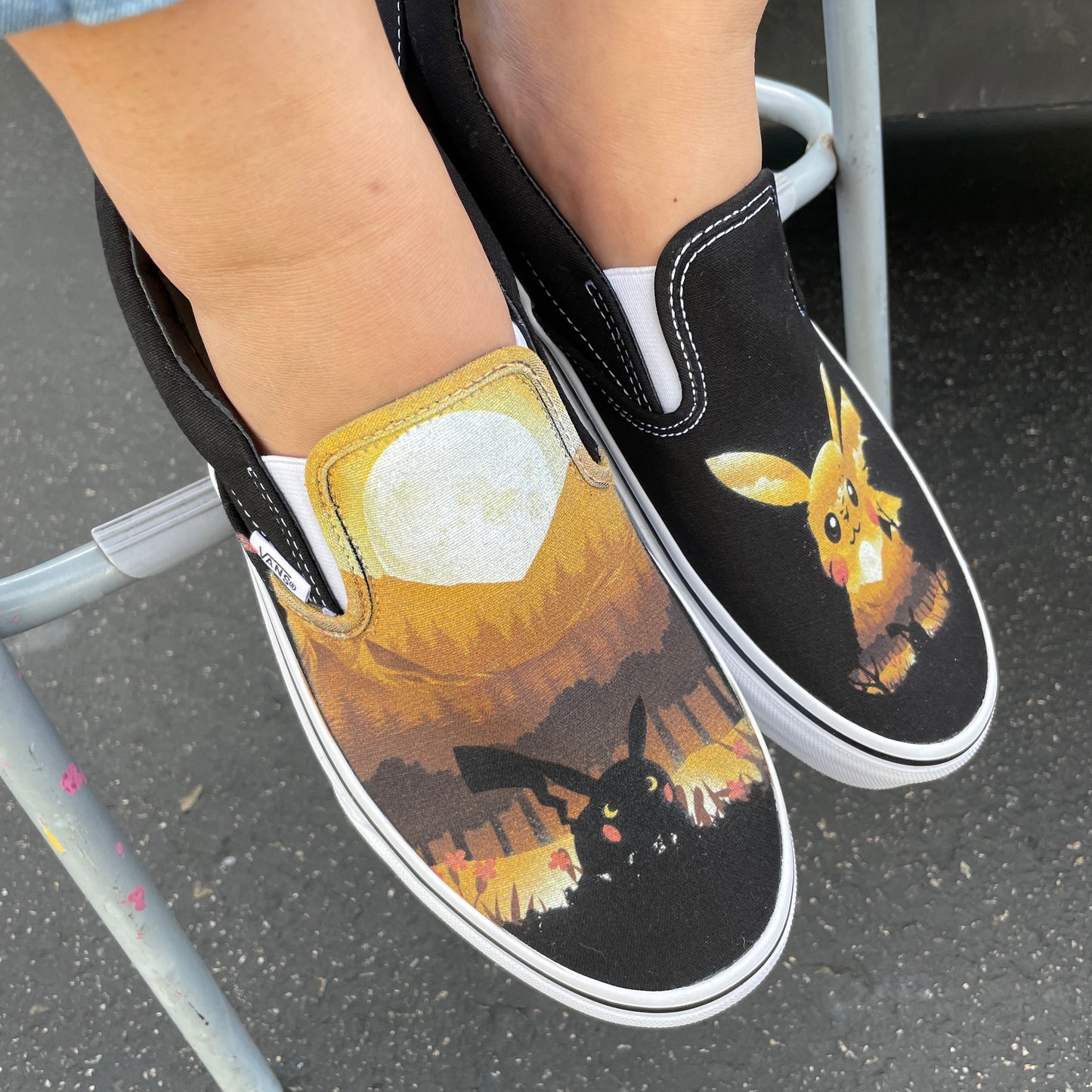 I Choose You! Custom Vans Slip On Sneakers