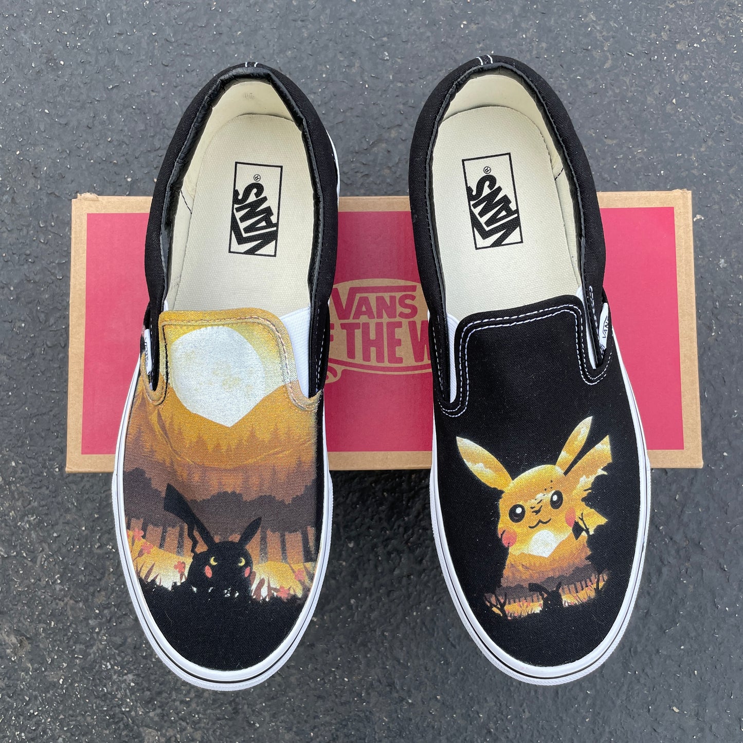I Choose You! Custom Vans Slip On Sneakers