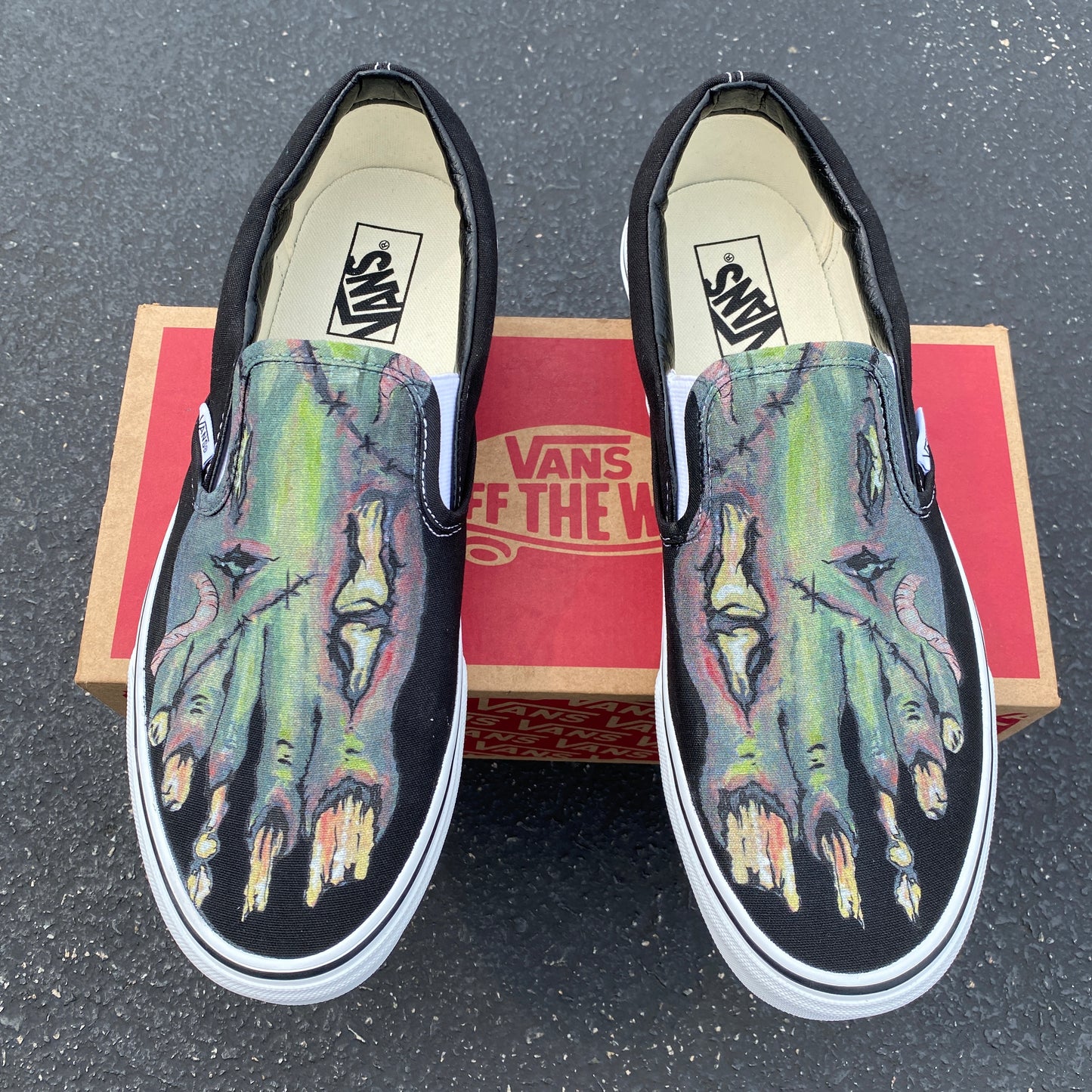 Zombie Feet - Vans Slip On Shoes Custom