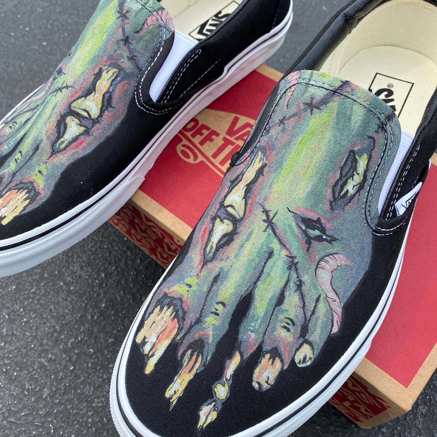 Zombie Feet - Vans Slip On Shoes Custom