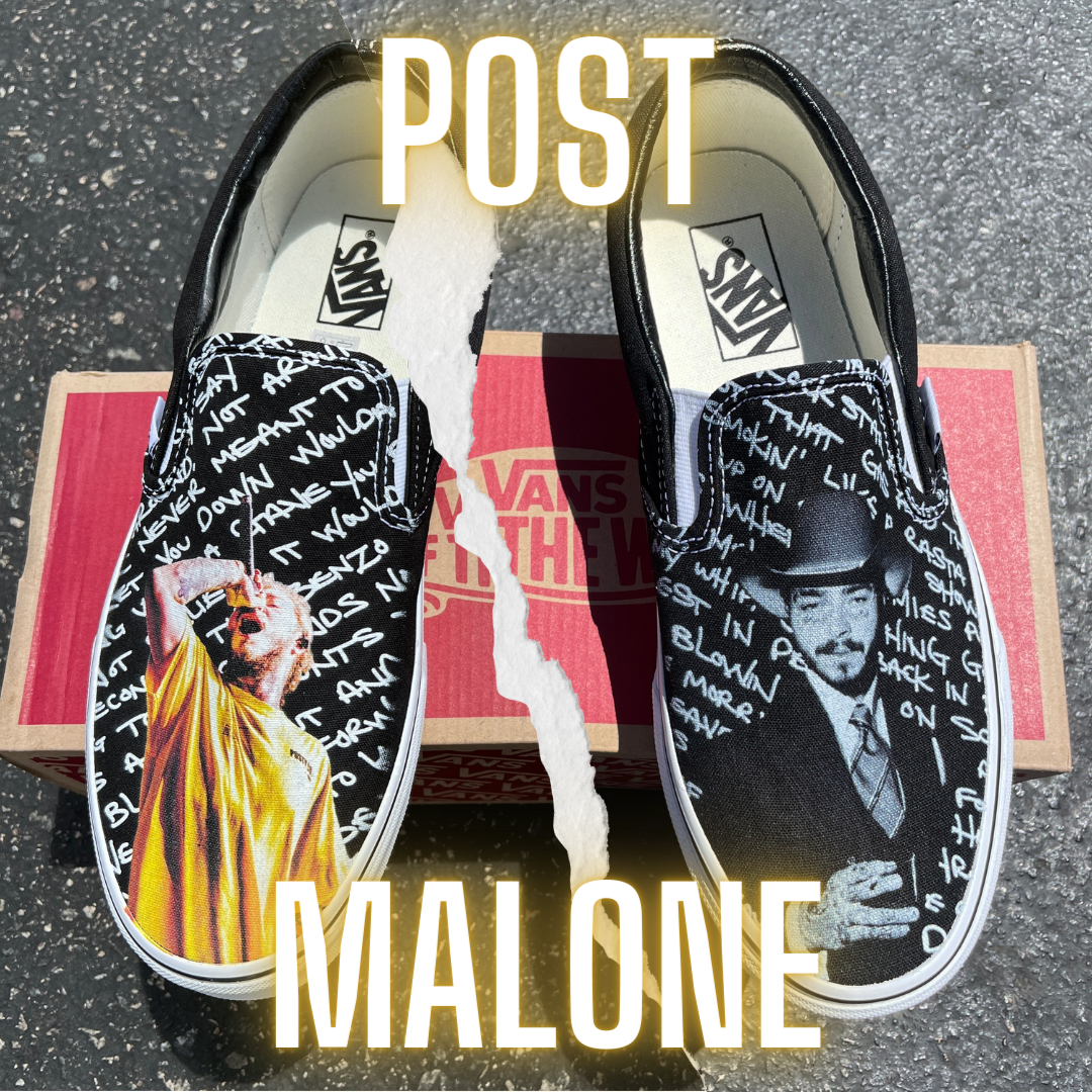 Custom Post Malone Slip On Vans Shoes