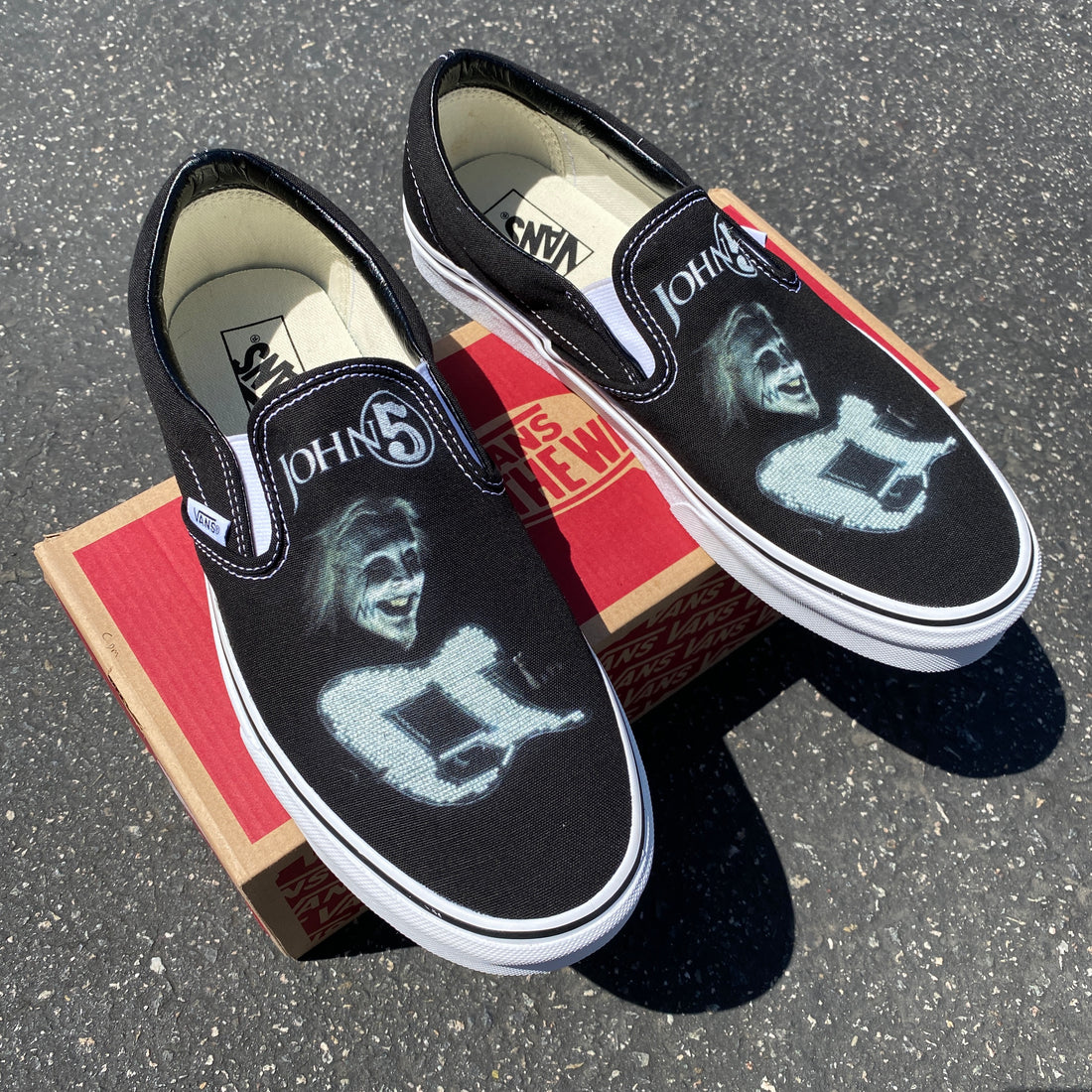 John 5 and the Creatures Slip On Vans - Custom Music Album Cover Shoes