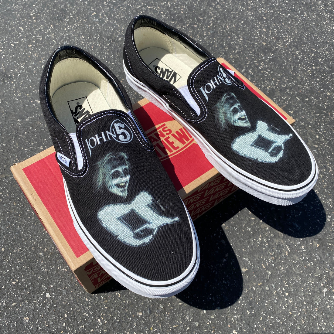 John 5 and the Creatures Slip On Vans Custom Music Album Cover Shoes BlvdCustom
