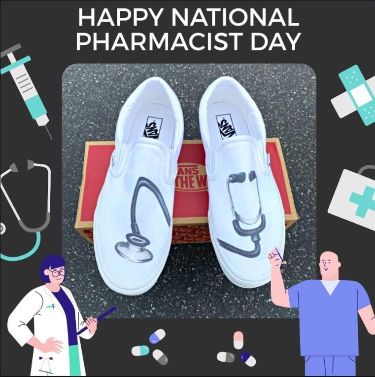 Happy National Pharmacist Day - Custom Stethoscope Slip On Vans