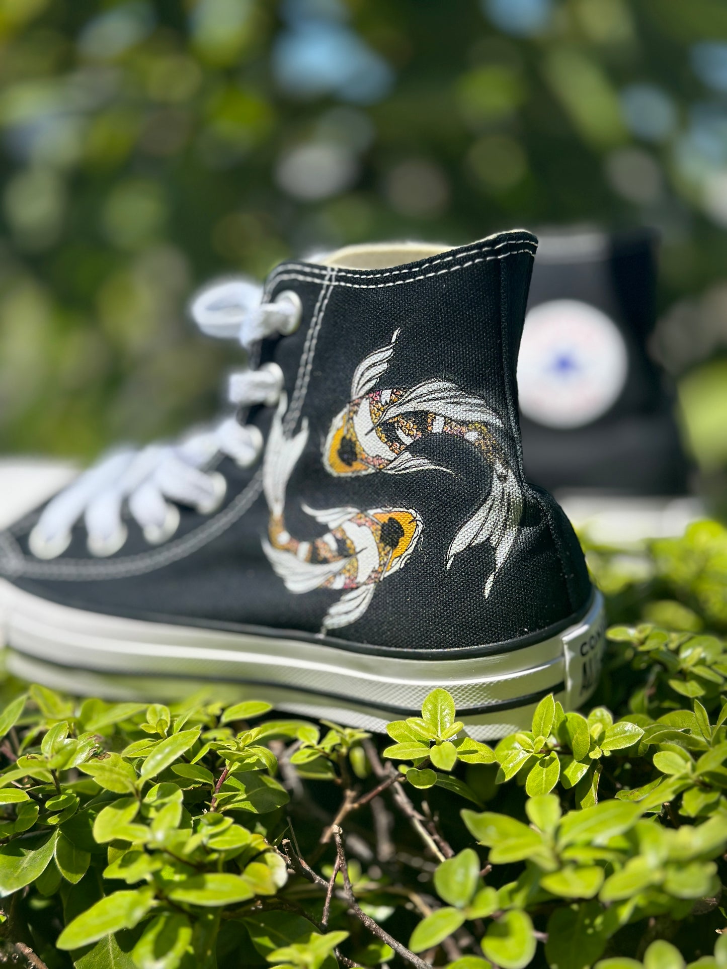 Custom Koi Fish Shoes - Custom Converse Shoes