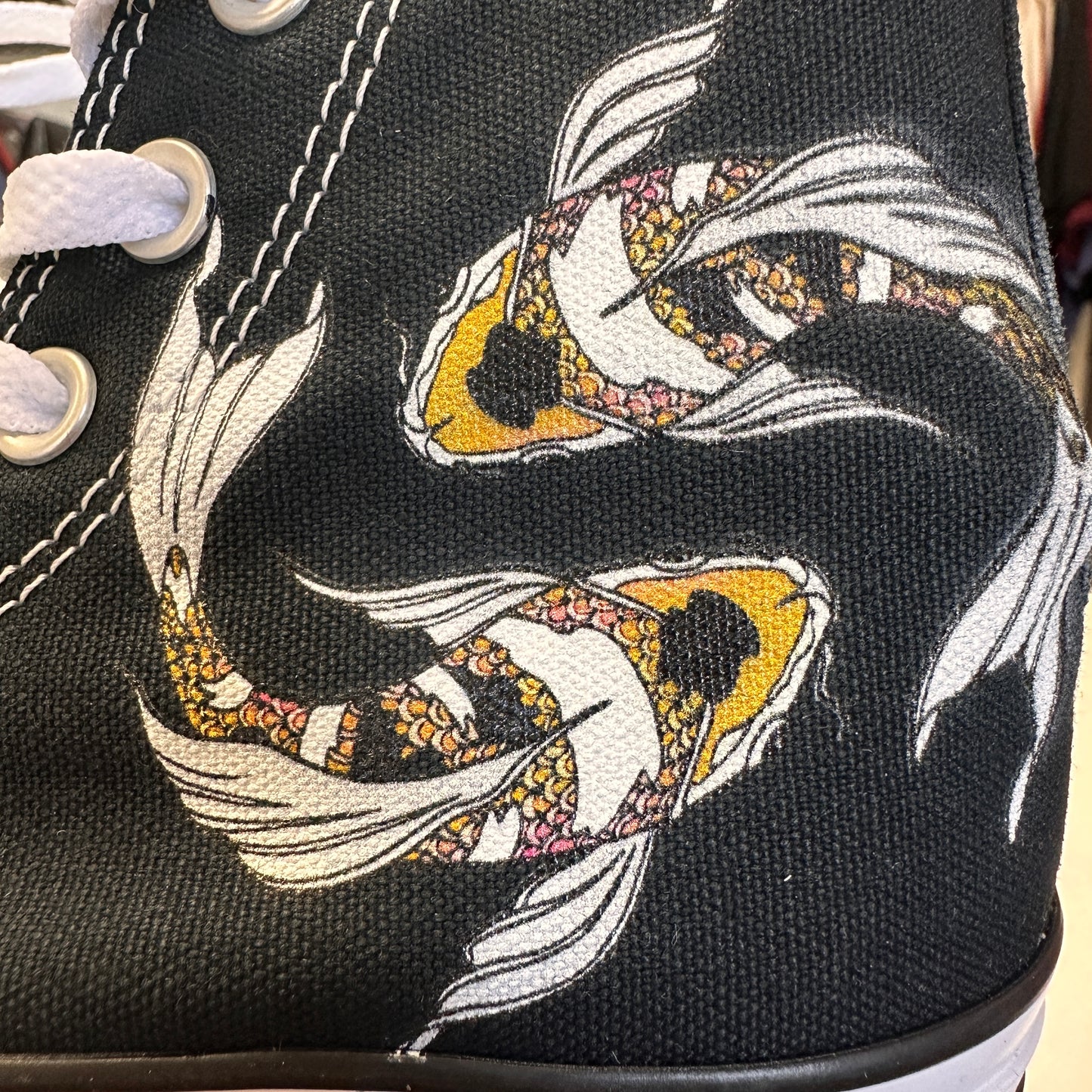 Custom Koi Fish Shoes - Custom Converse Shoes