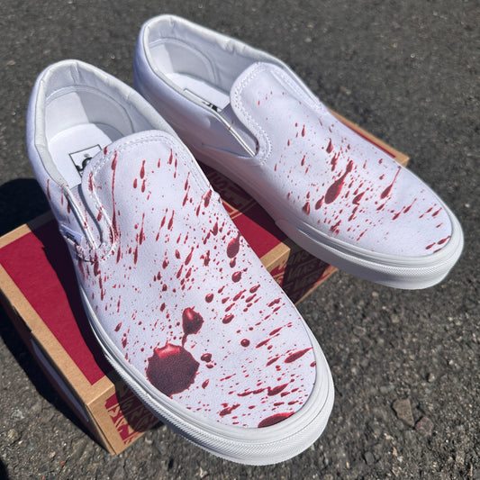 Vampire Custom Vans SK8 HI Shoes 