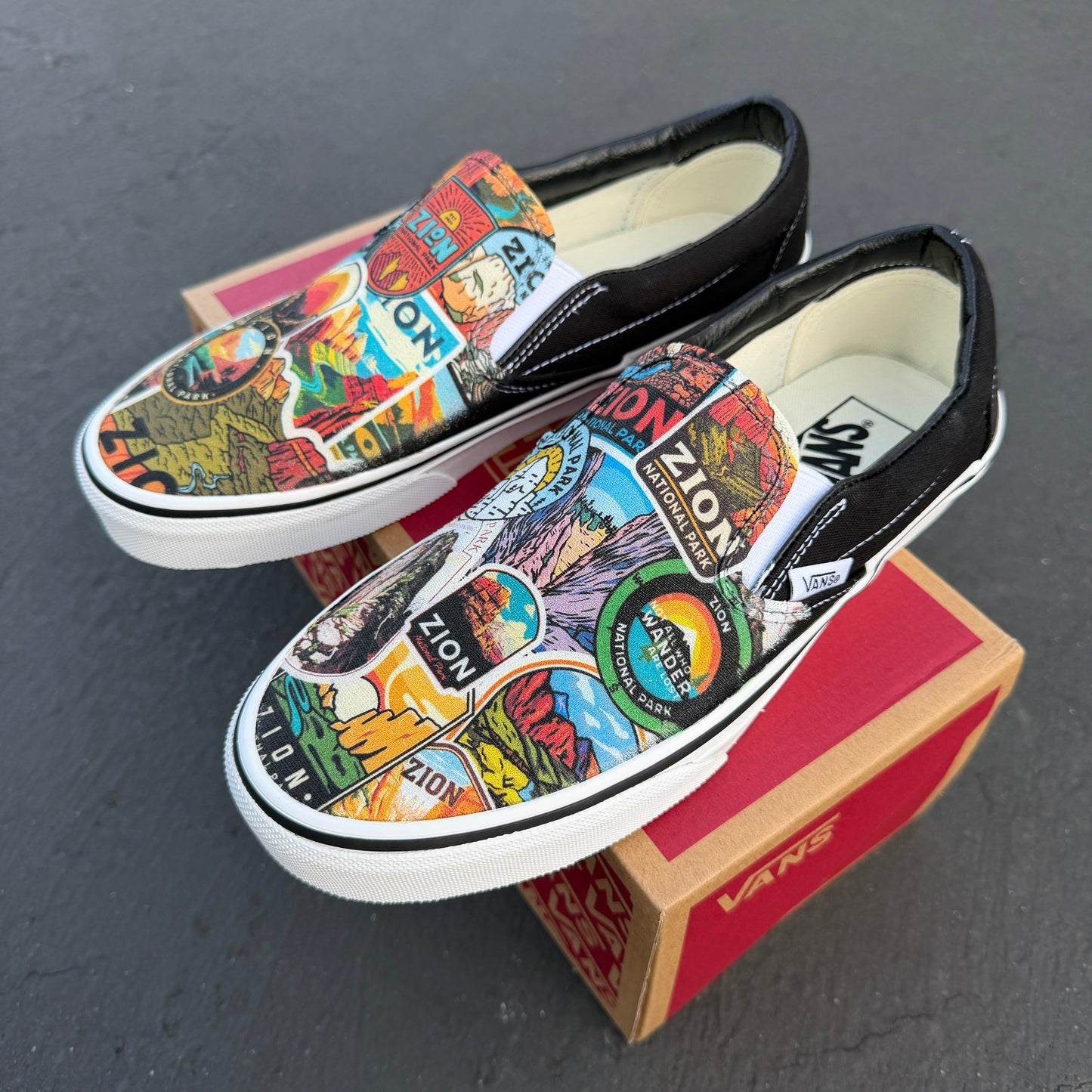 Zion National Park Slip On Vans Shoes