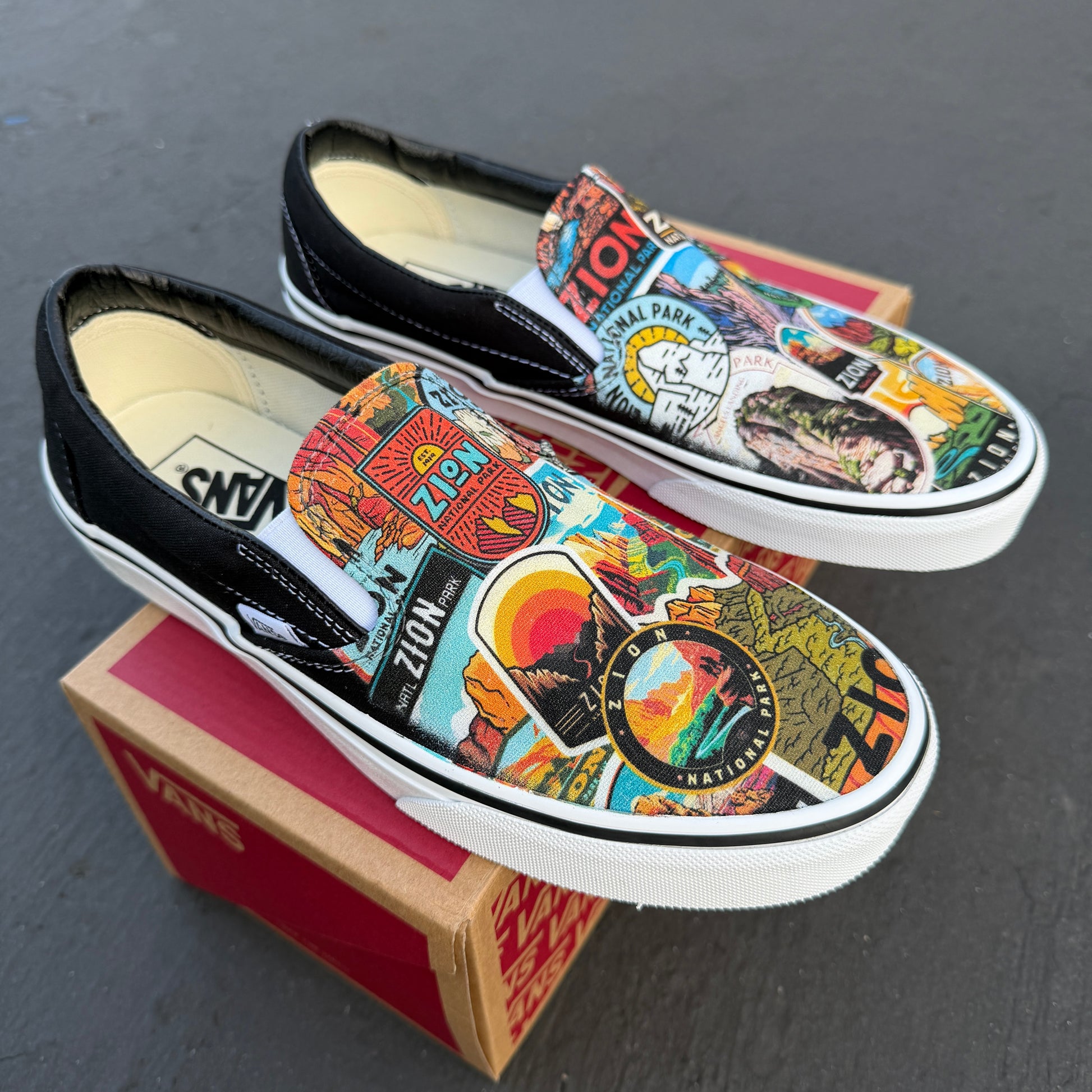 Zion National Park Slip On Vans Shoes