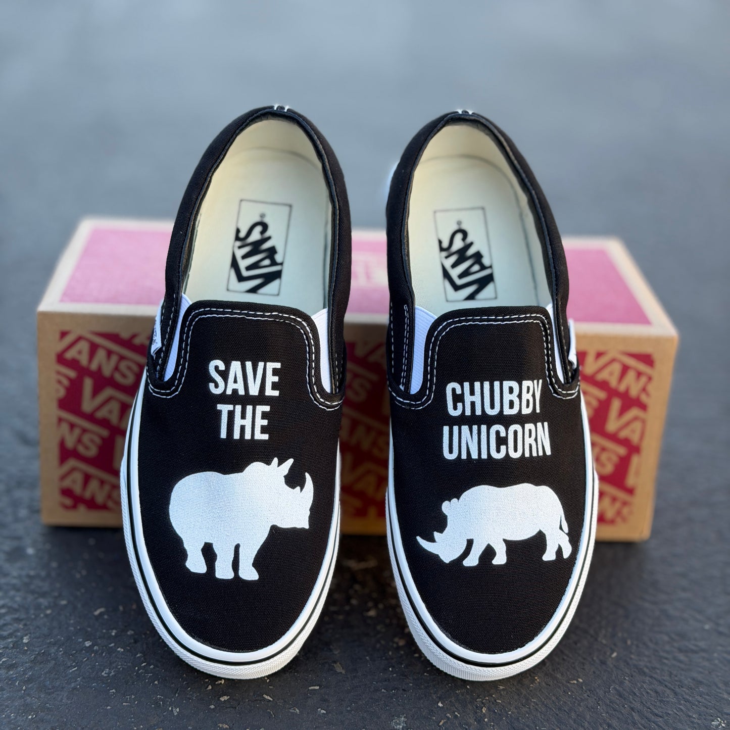 funny vans shoes rhino gift