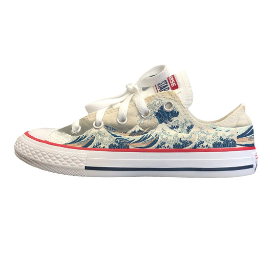 The Great Wave Converse Low Top Chuck Taylor Shoes