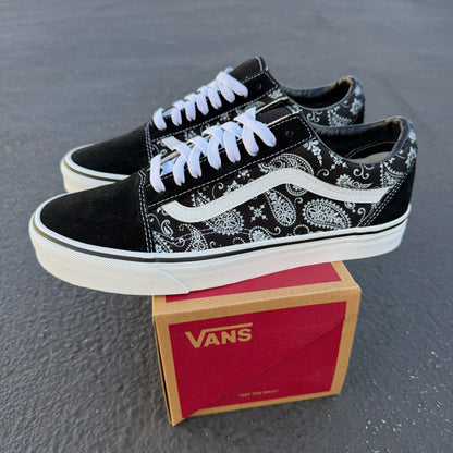 paisley vans old skool shoes customs