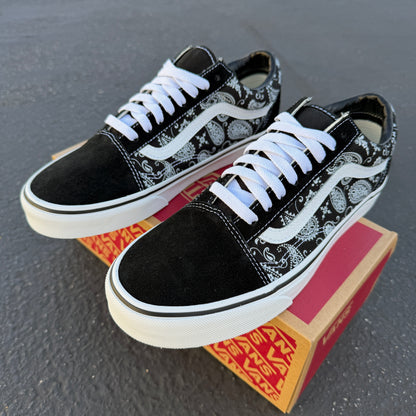 paisley vans old skool shoes customs