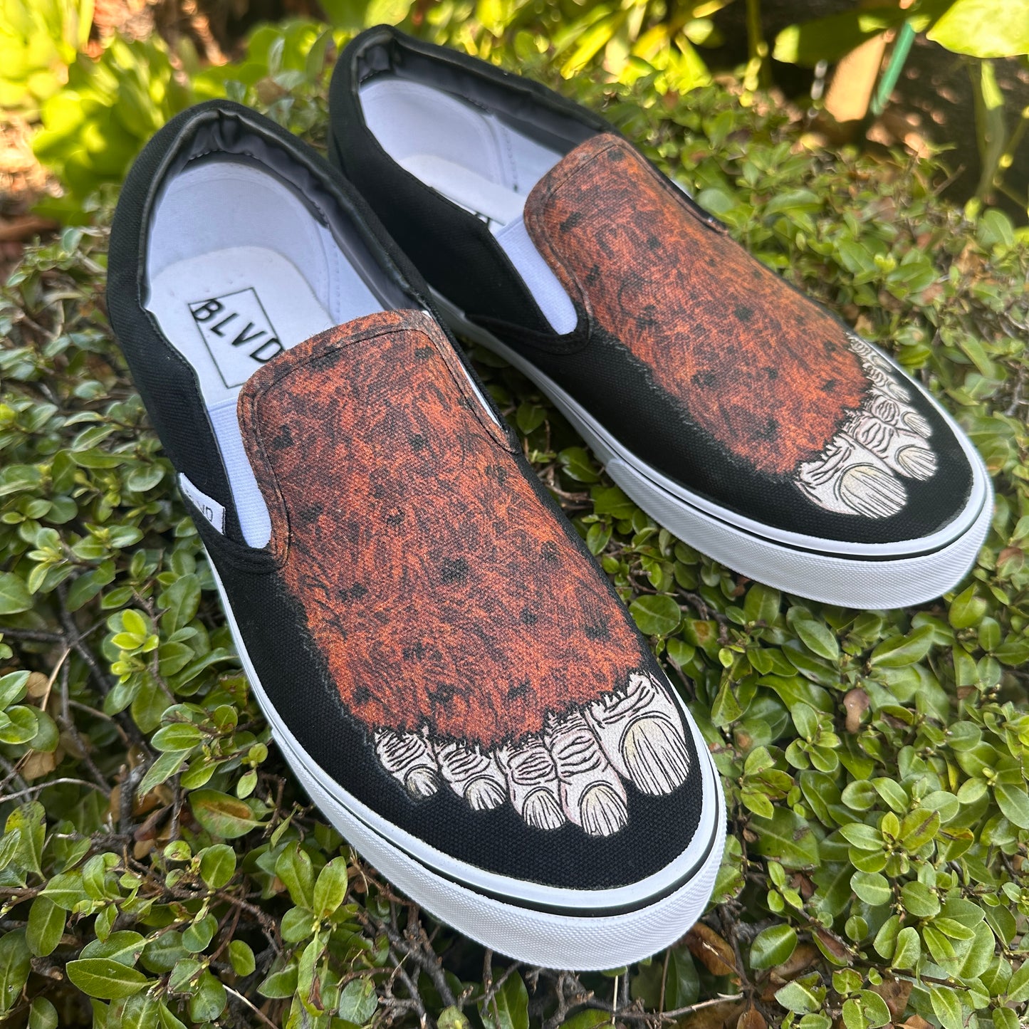 Big Foot Custom BLVD Slip On Shoes - Sasquatch Shoes for Men and Women