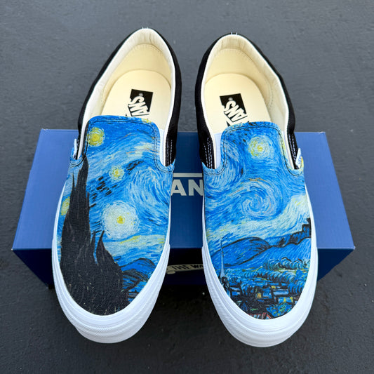 Starry Night Vans Premium Slip On Shoes