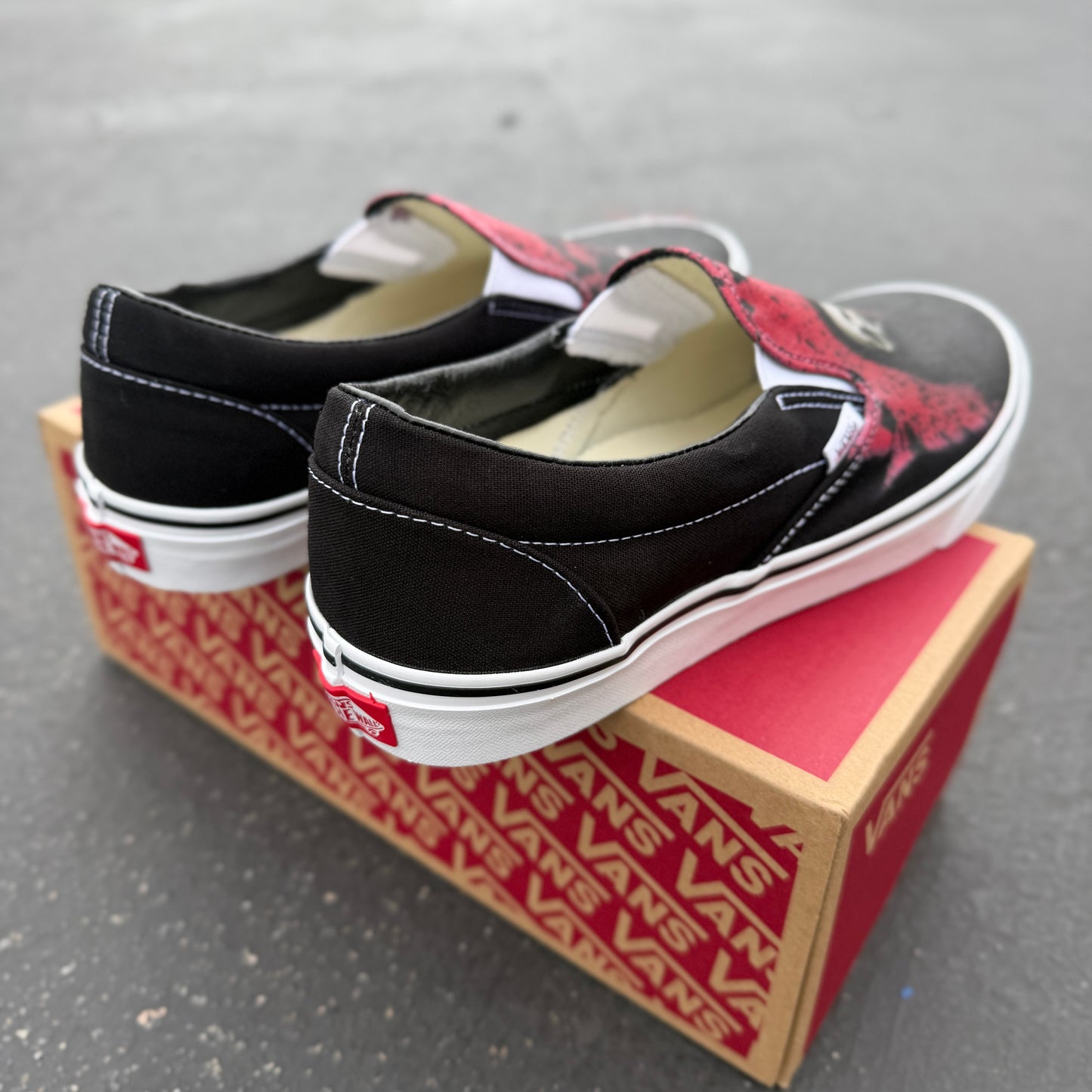 Ghostface Custom Vans Slip On Shoes