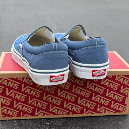 Navy Vans slip on waterpolo theme shoes