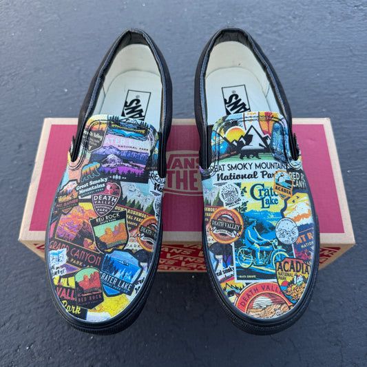 national parks sticker collection shoes
