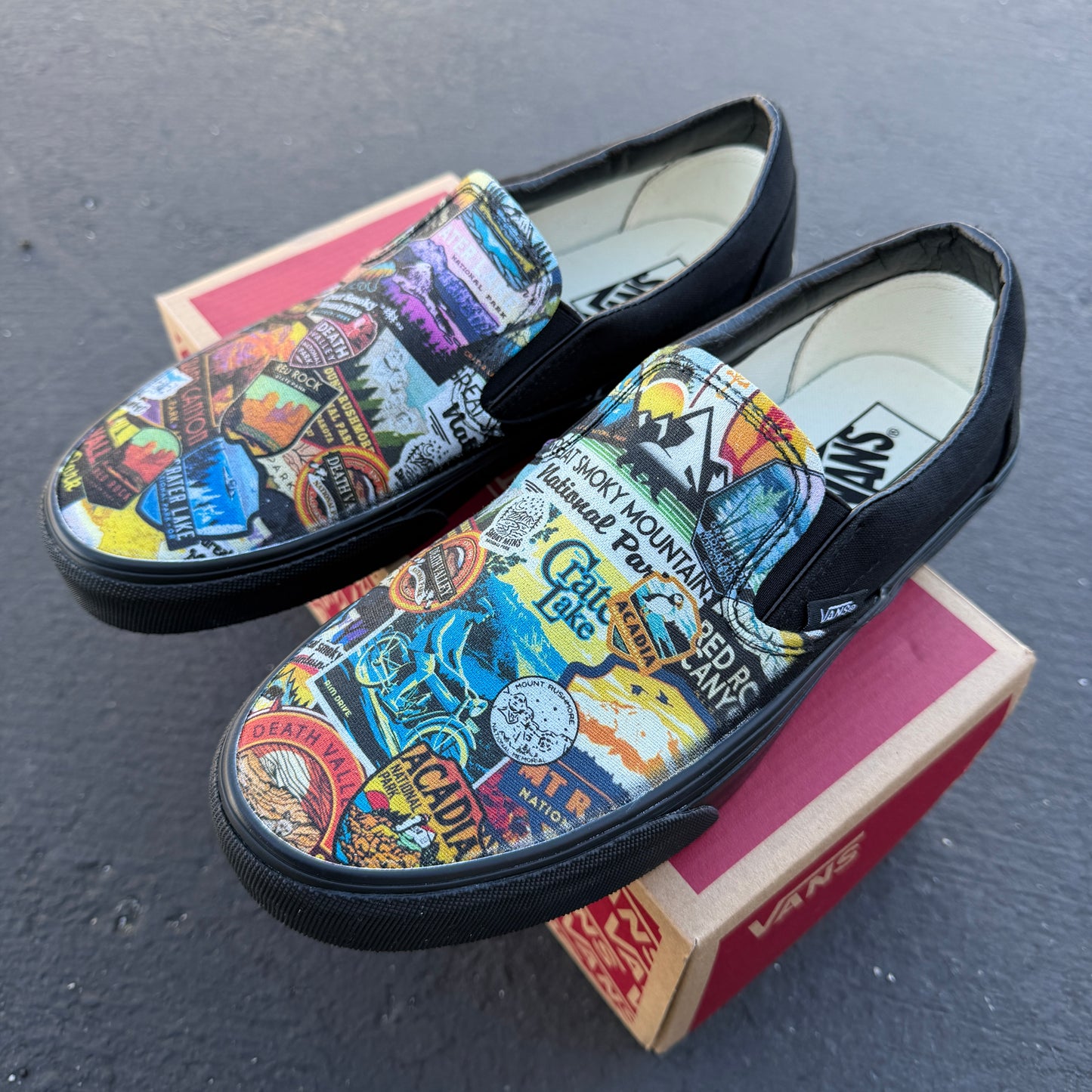 national parks sticker collection shoes
