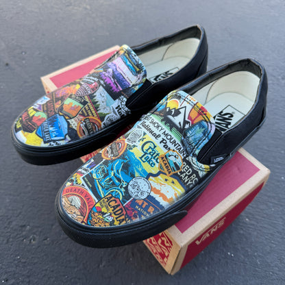 national parks sticker collection shoes