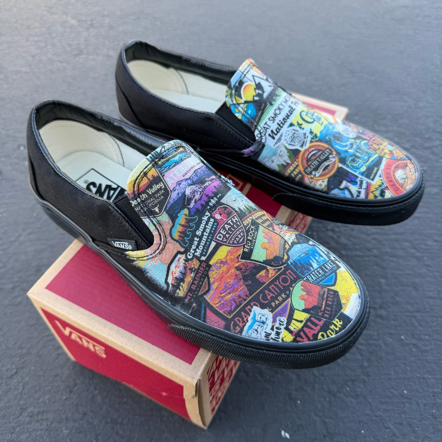 national parks sticker collection shoes
