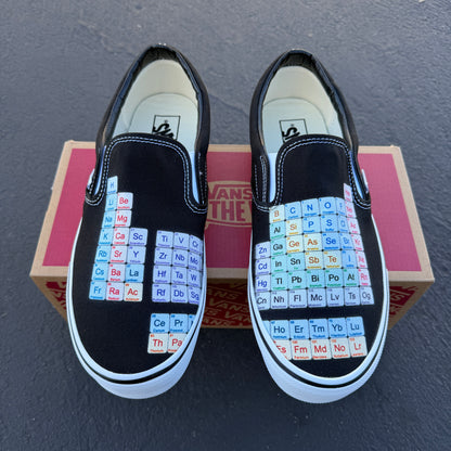 periodic table of elements vans slip on shoes custom