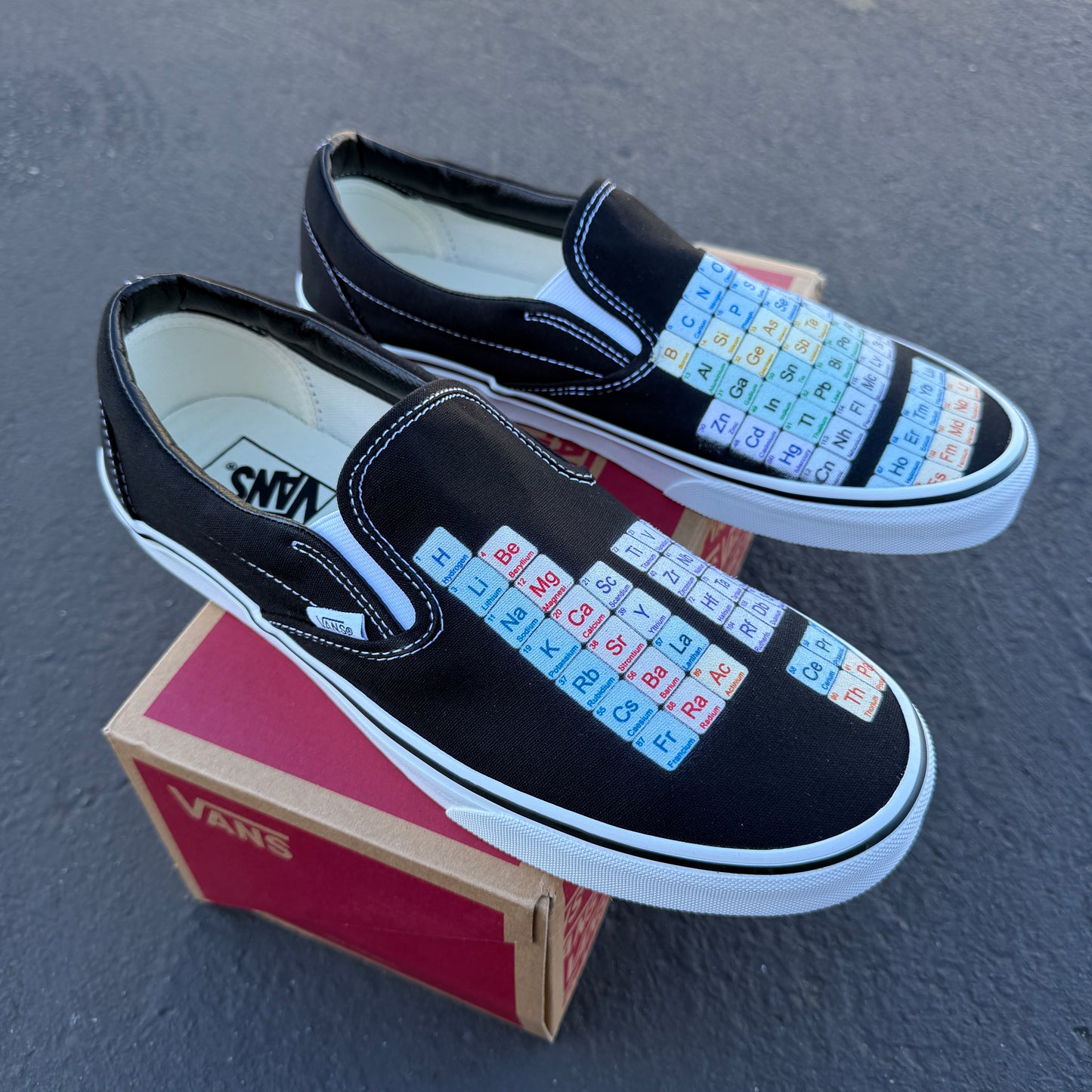 periodic table of elements vans slip on shoes custom