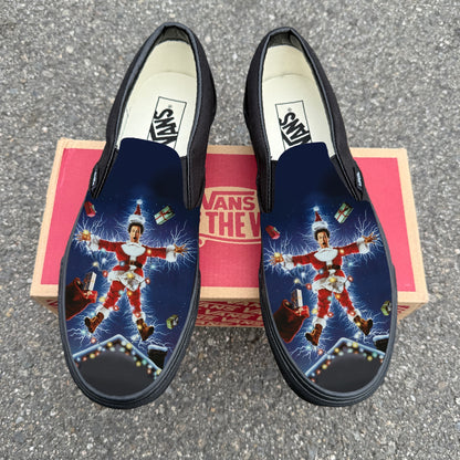 Chevy Chase Christmas Vacation Vans Slip On Shoes
